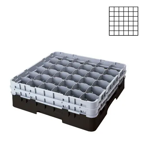 Cambro 36S318-110 - 2.875" Stemware & Tumbler Glass Rack - Camrack (5 per Case) 