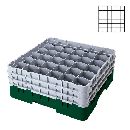 Cambro 36S738-119 - 2.875" Stemware & Tumbler Glass Rack - Camrack (3 per Case) 