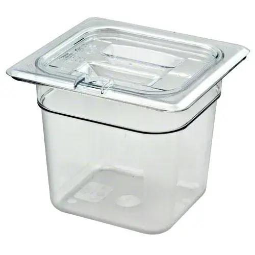 Cambro 60CWCHN-135 - One-Sixth Size Food Pan Notched Cover w/ Handle - Camwear (6 per Case) 