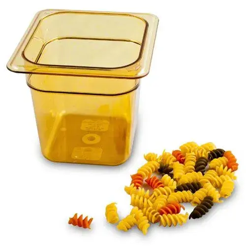 Cambro 66HP-150 - 2.4 qt Sixth-Size Food Pan - High-Heat H-Pan (6 per Case) 