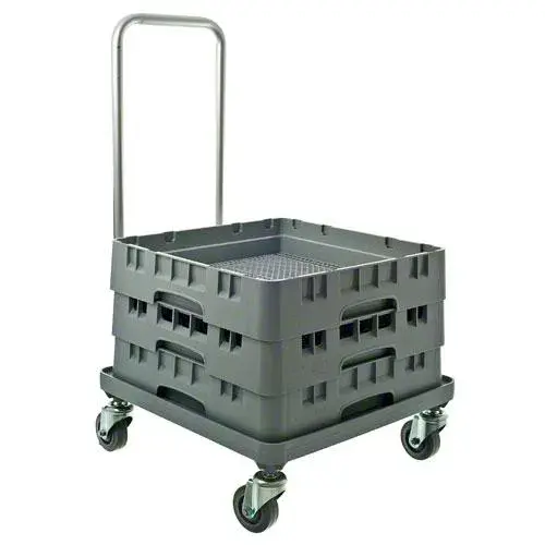 Cambro CDR2020H-151 - Plastic Camdolly for Dish Racks with Chrome Handle 