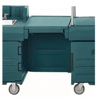 Cambro KMC24-192 - Granite Green CamKiosk Connector Unit w/ Front Panel 