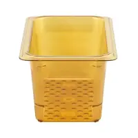 Cambro 35CLRHP-150 - One-Third Size Colander Pan - High-Heat H-Pan (6 per Case) 