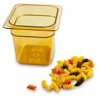 Cambro 66HP-150 - 2.4 qt Sixth-Size Food Pan - High-Heat H-Pan (6 per Case) 