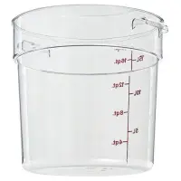Cambro RFSCW18-135 - 18 qt Polycarbonate Food Storage Container - Camwear Round 