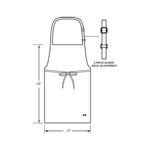 Dickies Chef DC501 - Bib Apron - Adjustable Neck 