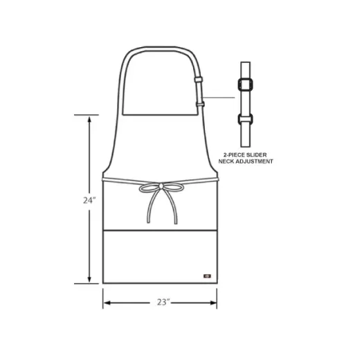 Dickies Chef DC520 - Bib Apron - Adjustable Neck - 3 Pockets