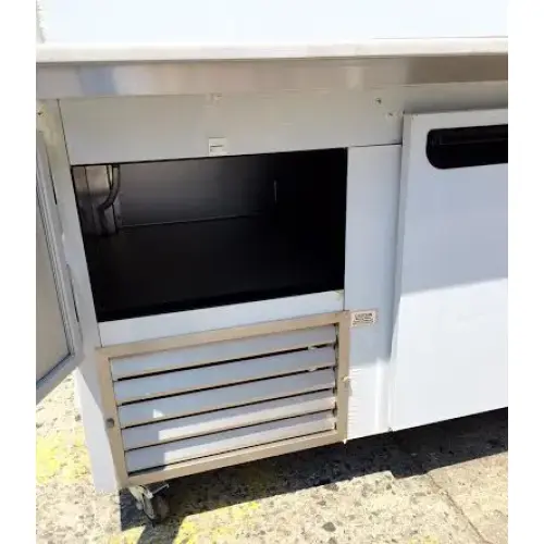 Leader ESPT96-M - Four Door 96" Pizza Prep Table - NSF Certified - Marble Top