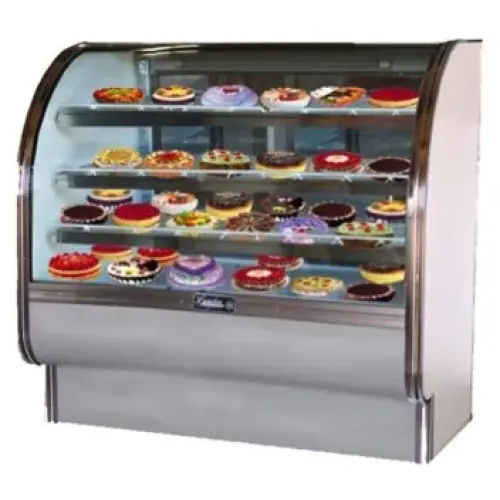 Leader CVK48-D - 48" Curved Glass Dry Bakery Display Case - Counter Height