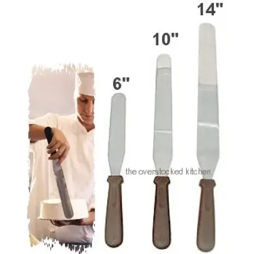 Update International ICS-10 - 0.5" x 1.5" x 15" - Stainless Steel - Icing Spatula