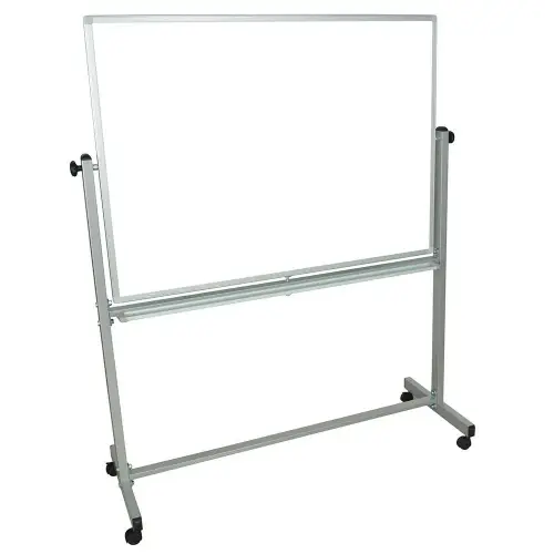 Universal MB4836WW - Luxor 48" x 36" Double Sided Magnetic Whiteboard - Stand