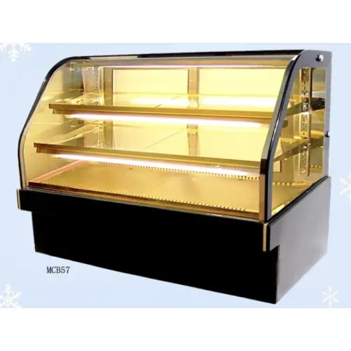 Leader MCB57-D - 57" Curved Glass Dry Bakery Display Case - Marble