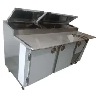 Universal Coolers MPP-6 - 72" Pizza Prep Table - Marble Top
