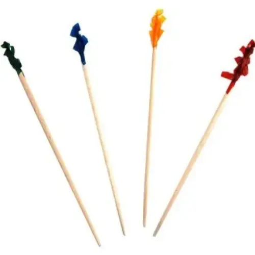 Update International PC-F102 - 4.02" x 0.08" x 0.08" - Cellophane Frill Toothpicks   