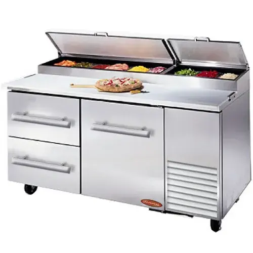 Universal PP60SC-2-1 - 60" Pizza Prep Table W/ Drawers