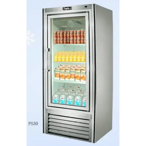 Leader PS30SCPT - 30" Swinging Glass Door Display Refrigerator - Pass Through