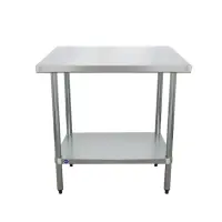 Universal 24" x 36" Stainless Steel Commercial Work Table with Undershelf
