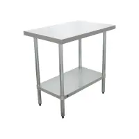 Universal 24" x 36" Stainless Steel Commercial Work Table with Undershelf