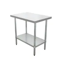 Universal 24" x 36" Stainless Steel Commercial Work Table with Undershelf