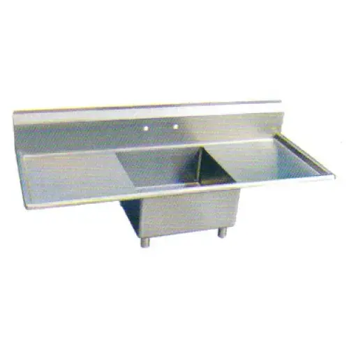 Universal LJ2020-1RL - 60" One Compartment Sink W/ Two Drainboards