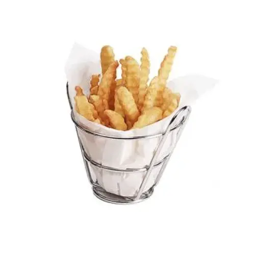 GET Enterprises - 4-T1000 - 1/2" Mini White Inserts for Small Fry Baskets - Case of 2000