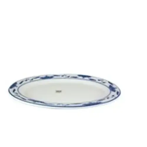 C.A.C. China 103-12 - Blue Lotus Platter 10-1/4" - (2 Dozen per Case)
