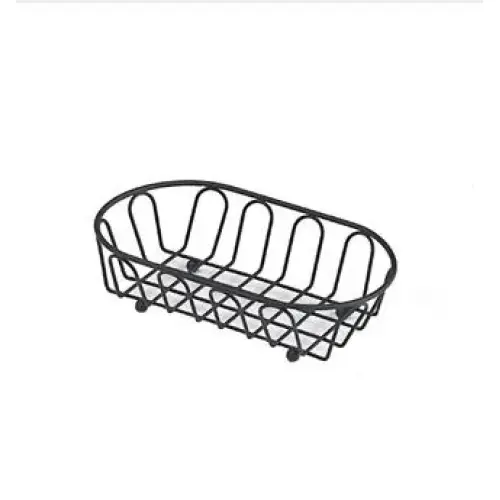 GET Enterprises - 4-33450 - Small Black Powder-coated French Basket