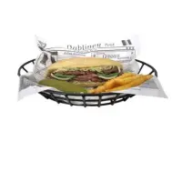 Clipper Mill - 4-30188 - 12" Oval Black Powder-coated Basket