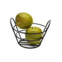 Clipper Mill - 4-33780 - 5 3/8" x 3" Black Powder-coated Bucket Basket