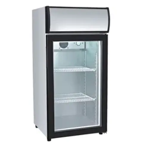 Countertop Display Refrigerator Merchandiser - 2.1 cu. ft. - White/Black