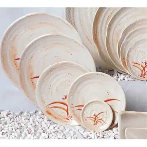 Thunder Group 1708 - Gold Orchid Plate 8 1/4" (Pack of 12) 