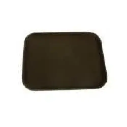 Thunder Group Brown Rectangular Slip Resistant Serving Tray 14" x 18" (12 per Case) [PLST1418BR] 