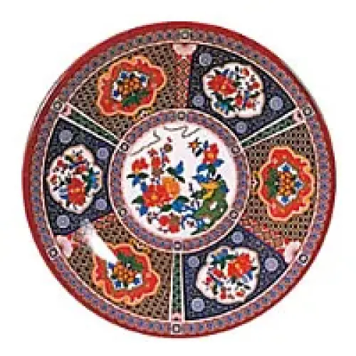 Thunder Group Round Plate - Peacock Collection 15-1/2" (12 per Case) [1016TP]