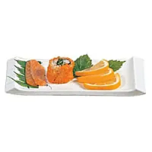 Thunder Group Vegetable Serving Plate - Blue Bamboo Collection 8-1/2" x 3-3/4" (12 per Case) [1501BB]