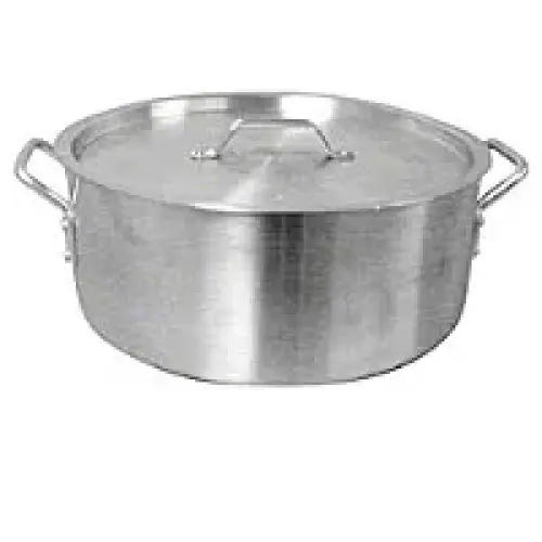 Thunder Group Aluminum Brazier Pot & Lid w/ Mirror Finish 14 Qt [ALSKBP003]