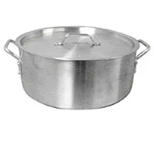 Thunder Group Aluminum Brazier Pot & Lid w/ Mirror Finish 30 Qt [ALSKBP006]
