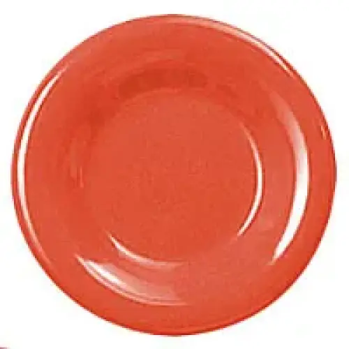 Thunder Group Round Wide Rim Round Plate - Orange - 12"  (12 per Case) [CR012RD]