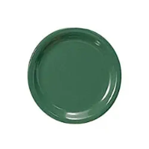 Thunder Group Narrow Rim Round Plate - Green - 6-1/2"  (12 per Case) [CR106GR]