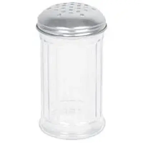Thunder Group Glass Sugar Dispenser w/ Perforated Top 12 oz (24 per Case) [GLTWSJ012P]