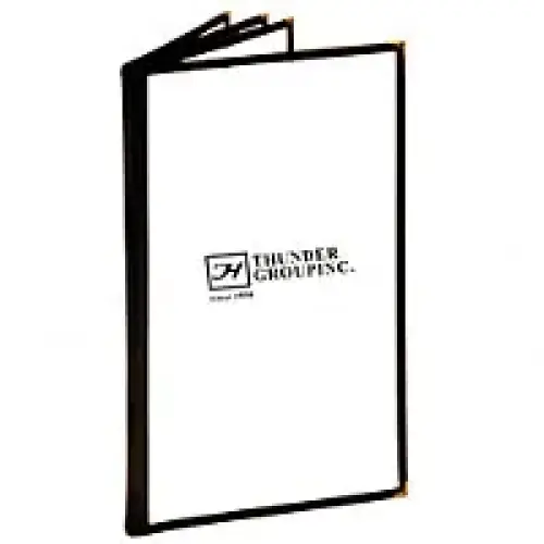Thunder Group Green Four Page Menu Cover 8-1/2" x 11" (10 per Case) [PLMENU-L4GR]