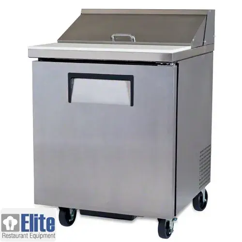 True TSSU-27-8 - 27" Sandwich Salad Prep Table Holds 8, 1/6 Pans