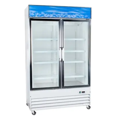 Universal UGDSW48 48” Swing Glass Door Merchandiser Reach In Refrigerator