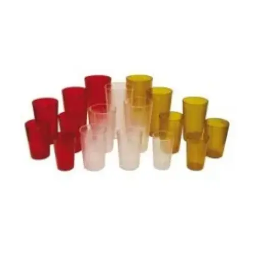 Winco Red Plastic Tumblers 9-1/2 oz (12 per Case) [PTP-09R]