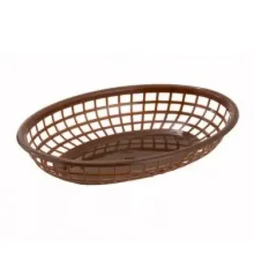 Winco Fast Food Basket Oval (12 per Case) [PFB-10B]