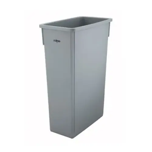 Winco Slender Trash Can, 23 Gallon, Grey [PTC-23SG]