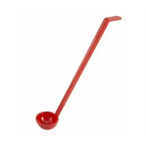 Winco Ladle, 3/4 Oz., 8-1/2" Long, One-Piece, Red, Polycarbonate [PLD-8R]