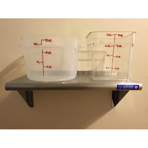 Universal WS1430 - Stainless Steel Wall Shelf - 14" X 30"