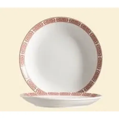 C.A.C. China 105-16 - Red Gate Plate 10-1/4" - (2 Dozen per Case)